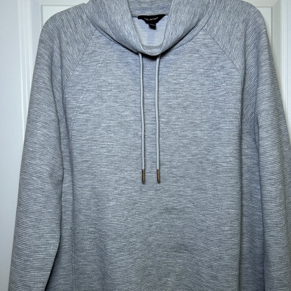 The Limited: Gray Cowl Neck Sweater - Picture 4 of 5